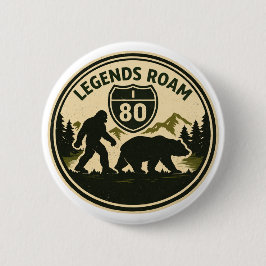 Bóton Redondo 5.08cm Lendas Vagam – Emblema Inspirado na I-80