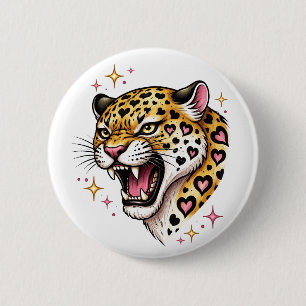 Bóton Redondo 5.08cm Leopardo