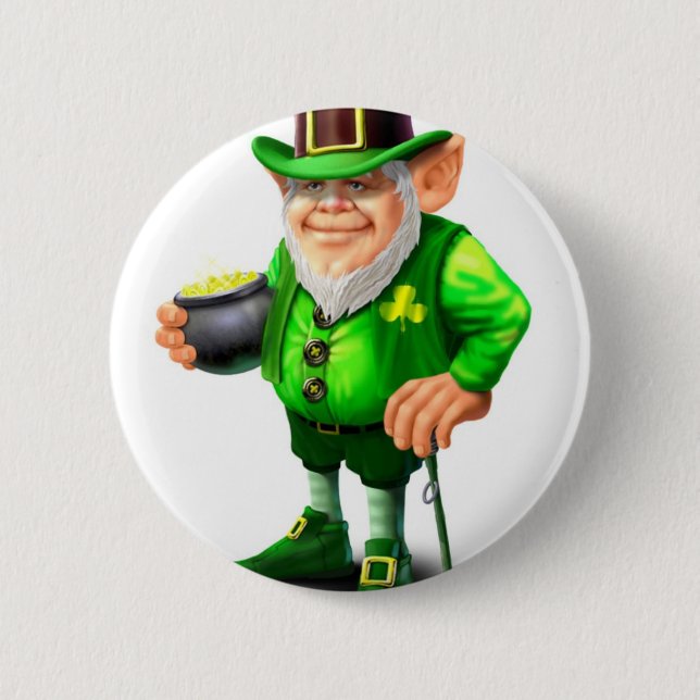 Bóton Redondo 5.08cm Leprechaun (Frente)