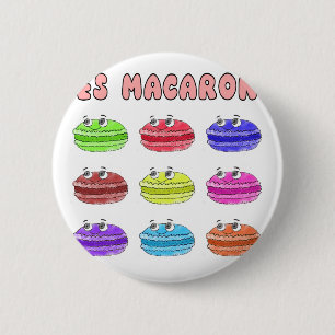 Bóton Redondo 5.08cm Les Macarons — Cartoon