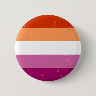 Bóton Redondo 5.08cm Lesbian Pride Flag Badge