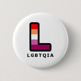 Bóton Redondo 5.08cm Lésbica grande em lésbicas LGBTQIA Orgulho de Core
