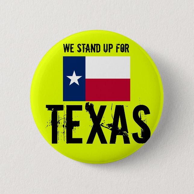 Bóton Redondo 5.08cm Levantamos o texas (Frente)