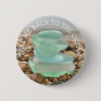 Leve-me de volta para o Oceano Teal Sea Glass Butt
