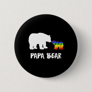Bóton Redondo 5.08cm Lgbt Papa Urso Pai Lésbica Gay Transgênero Biual
