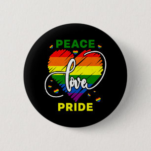 Bóton Redondo 5.08cm Lgbt Rainbow Gay Peace Love Pride
