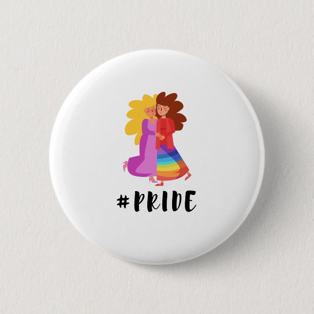 Bóton Redondo 5.08cm LGBTQ+ #Orgulho (Frente)