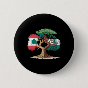 Bóton Redondo 5.08cm Líbano Palestina Sinalizador Libanês Palestino Uni
