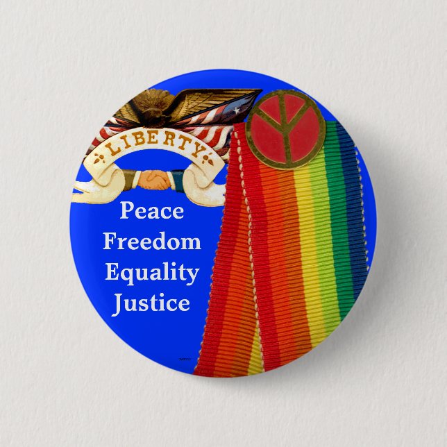 Bóton Redondo 5.08cm Liberdade - botão (Frente)