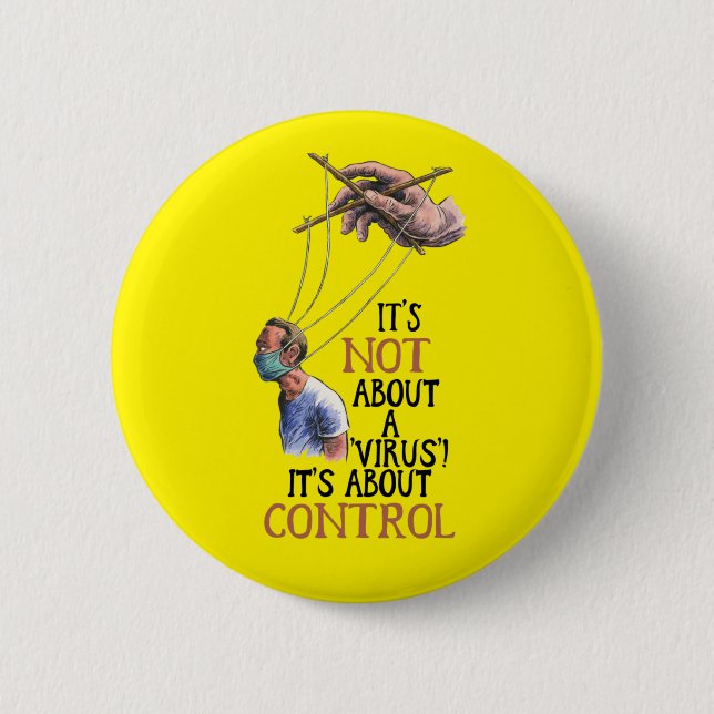 Bóton Redondo 5.08cm Liberdade Médica Sem Mandatos de Vacina (Frente)