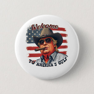 Bóton Redondo 5.08cm Liberdade para o Golfo Americano de Trump