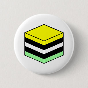 Bóton Redondo 5.08cm Licorice All Sorice - Amarelo, Verde, Branco e Pre