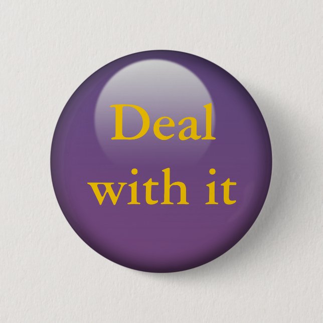 Bóton Redondo 5.08cm Lidar com isso, Jelly Buttons (Frente)