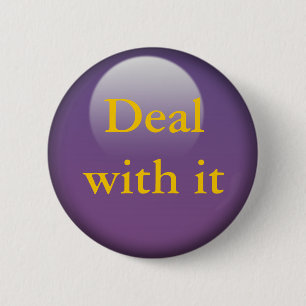 Bóton Redondo 5.08cm Lidar com isso, Jelly Buttons