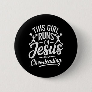Bóton Redondo 5.08cm Líder Cristã Esta Garota Funciona Com Jesus E