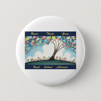 Bóton Redondo 5.08cm Lido pense crescem - bibliotecas escolares do