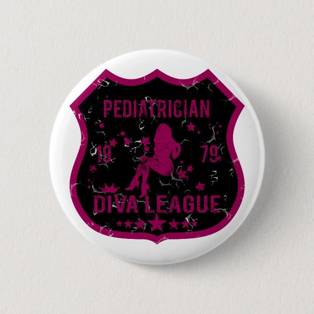 Bóton Redondo 5.08cm Liga da diva do pediatra (Frente)