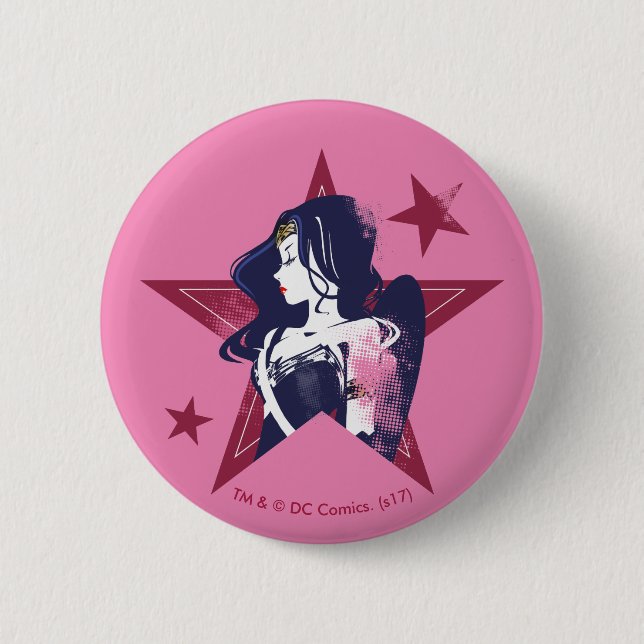 Bóton Redondo 5.08cm Liga da Justiça| Pop de Mulheres Maravilhosas e Es (Frente)