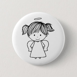 Bóton Redondo 5.08cm Lil Angel Button