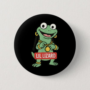 Bóton Redondo 5.08cm Lil Lizard Funny Lizard Trending Memória