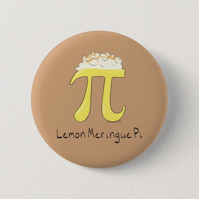 Bóton Redondo 5.08cm Limonada Meringue Pi Fofo Matemática Dia do Pi Bot (Frente)