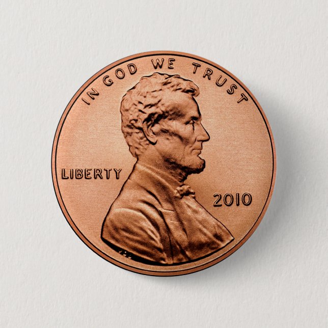 BÓTON REDONDO 5.08CM LINCOL PENNY (Frente)