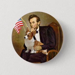 Bóton Redondo 5.08cm Lincoln - Pembroke Welsh Corgi 8