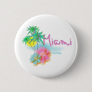 Bóton Redondo 5.08cm Linda Miami Flórida