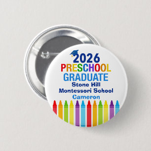 Bóton Redondo 5.08cm Linda Placa de Nome Personalizada para Formatura d
