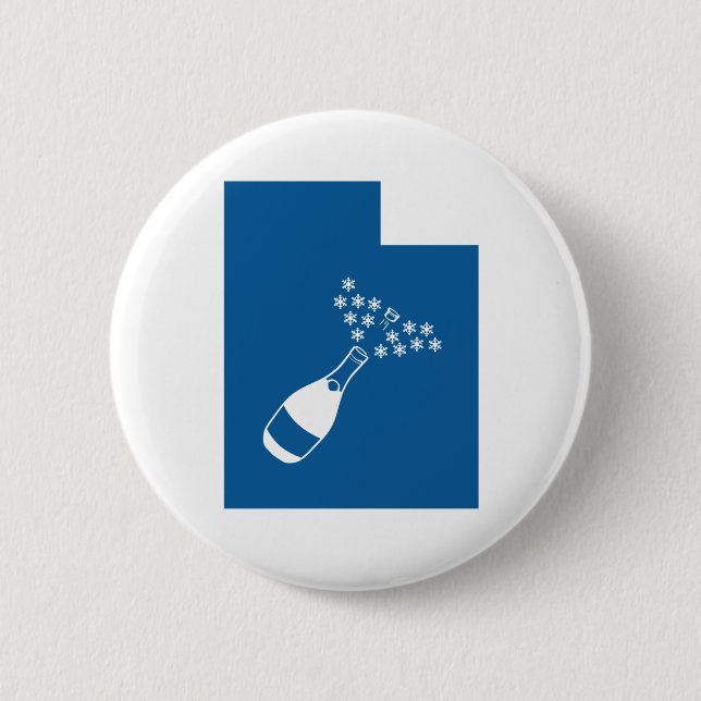 Bóton Redondo 5.08cm Linda Utah (Frente)