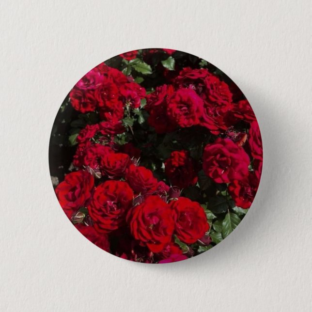 Bóton Redondo 5.08cm Lindo broche de tulipa rosa (Frente)