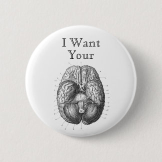 Bóton Redondo 5.08cm Linha botão do recolhimento do zombi