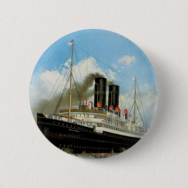 Bóton Redondo 5.08cm Linha de Âncora (Frente)