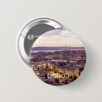 Lisboa Portugal Sunset Skyline Cityscape Souvenir