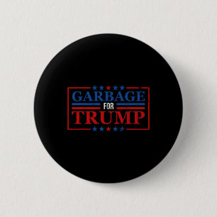Bóton Redondo 5.08cm Lixo Para Lixo De Camisa De Tremor Para Trump 2024