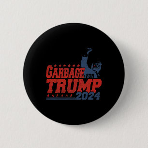 Bóton Redondo 5.08cm Lixo Para Trump 2024