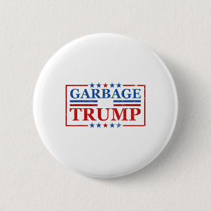Bóton Redondo 5.08cm Lixo Para Trump Garbage Para Trump 2024