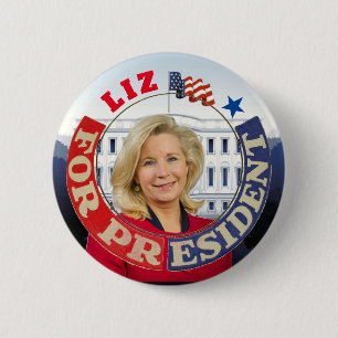 Bóton Redondo 5.08cm Liz Cheney para Presidente