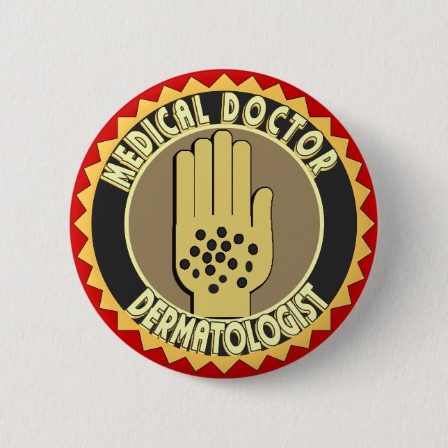 Bóton Redondo 5.08cm LOGO Dermatologista (Frente)
