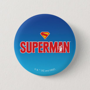 Bóton Redondo 5.08cm Logotipo clássico do Super-Homem