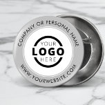 Bóton Redondo 5.08cm Logotipo da empresa personalizado Marca corporativ<br><div class="desc">Crie seu próprio pino personalizado do botão de reversão com o logotipo da sua empresa e a mensagem de marca personalizada ou informações de contato. Este é um botão de distribuição de promocionais para marketing de seus negócios em shows de comércio, conferências e outros eventos da empresa. Você pode mudar...</div>