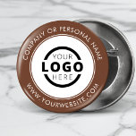 Bóton Redondo 5.08cm Logotipo da empresa personalizado Marca corporativ<br><div class="desc">Crie seu próprio pino personalizado do botão de reversão com o logotipo da sua empresa e a mensagem de marca personalizada ou informações de contato. Este é um botão de distribuição de promocionais para marketing de seus negócios em shows de comércio, conferências e outros eventos da empresa. Você pode mudar...</div>