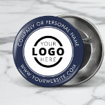 Bóton Redondo 5.08cm Logotipo da empresa personalizado Marca corporativ<br><div class="desc">Crie seu próprio pino personalizado do botão de reversão com o logotipo da sua empresa e a mensagem de marca personalizada ou informações de contato. Este é um botão de distribuição de promocionais para marketing de seus negócios em shows de comércio, conferências e outros eventos da empresa. Você pode mudar...</div>