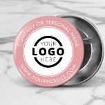 Bóton Redondo 5.08cm Logotipo da empresa personalizado Marca corporativ<br><div class="desc">Crie seu próprio pino personalizado do botão de reversão com o logotipo da sua empresa e a mensagem de marca personalizada ou informações de contato. Este é um botão de distribuição de promocionais para marketing de seus negócios em shows de comércio, conferências e outros eventos da empresa. Você pode mudar...</div>