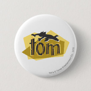 Bóton Redondo 5.08cm Logotipo da silhueta de Tom