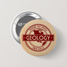 Bóton Redondo 5.08cm Logotipo de Geologia - Moldando o Mundo (América d