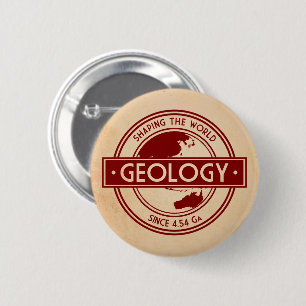 Bóton Redondo 5.08cm Logotipo de Geologia - Moldando o Mundo (Ásia/Aust