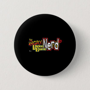 Bóton Redondo 5.08cm Logotipo de Nerd para videogame irado Premium