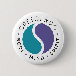 Bóton Redondo 5.08cm Logotipo do crescendo