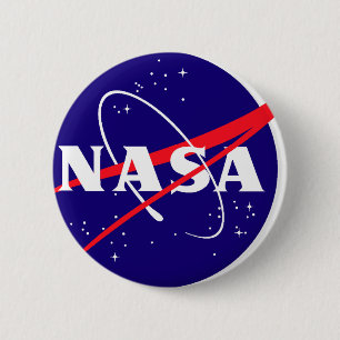 Bóton Redondo 5.08cm Logotipo do Meatball da NASA